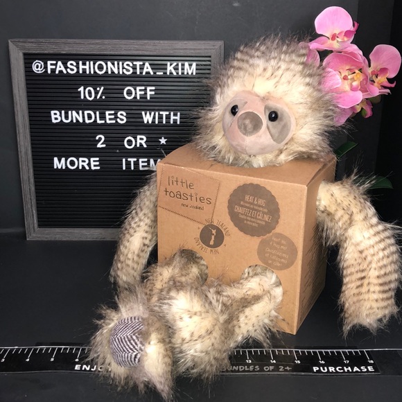 NEW Little toasties New Zealand -Gus the sloth - Picture 3 of 9
